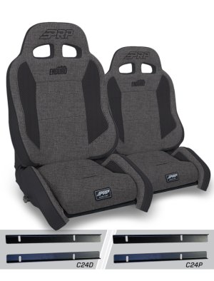 Jeep Wrangler TJ Enduro Elite Suspension Seat - PRP Seats - Crawl Edition - Gray - `03-`06